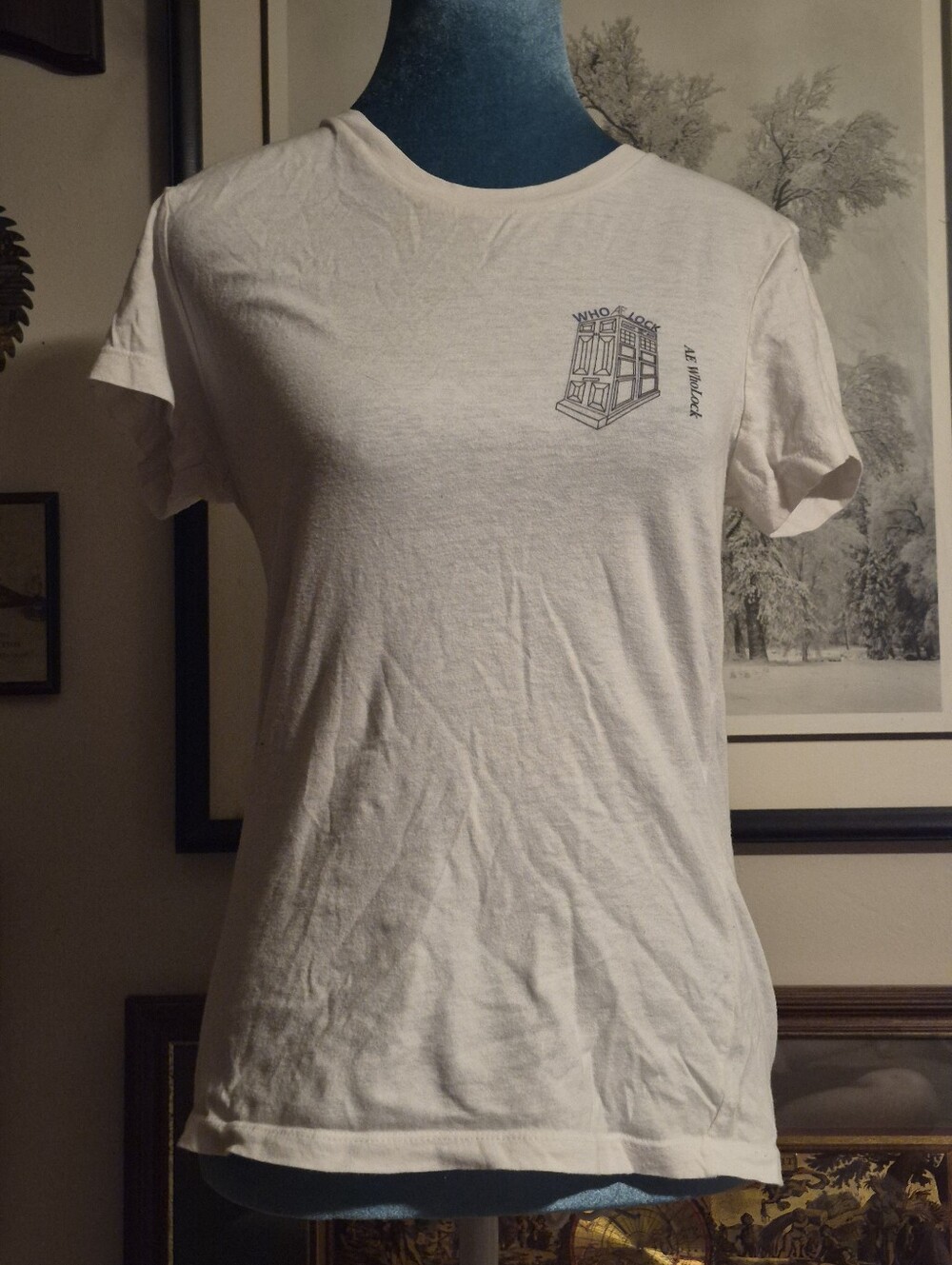 Alstyle WhoLock Dr. Who Sherlock Crossover T-Shirt Medium